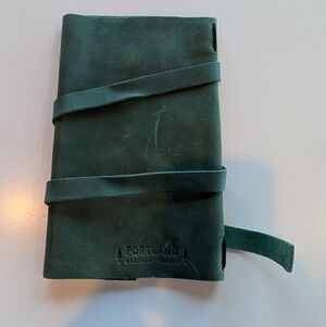 Portland Leather Journal Cover Green NO JOURNAL